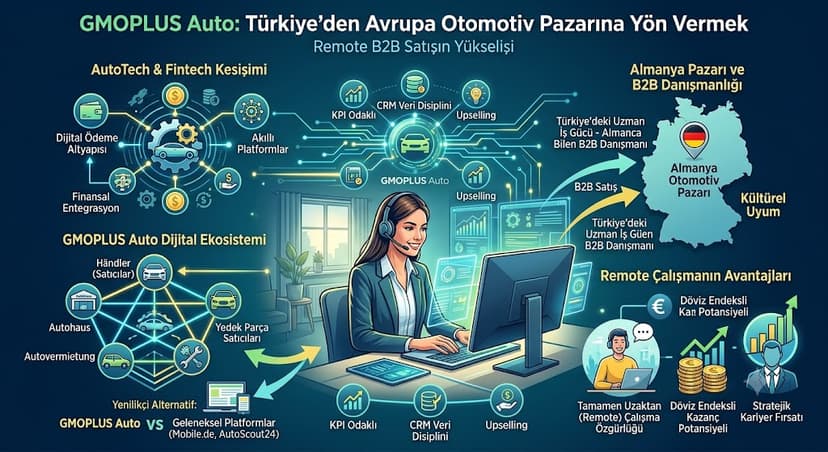 Evinizin Konforundan Avrupa Otomotiv Pazarına Yön Vermek: GMOPLUS Auto ve Remote B2B Satışın Yükselişi