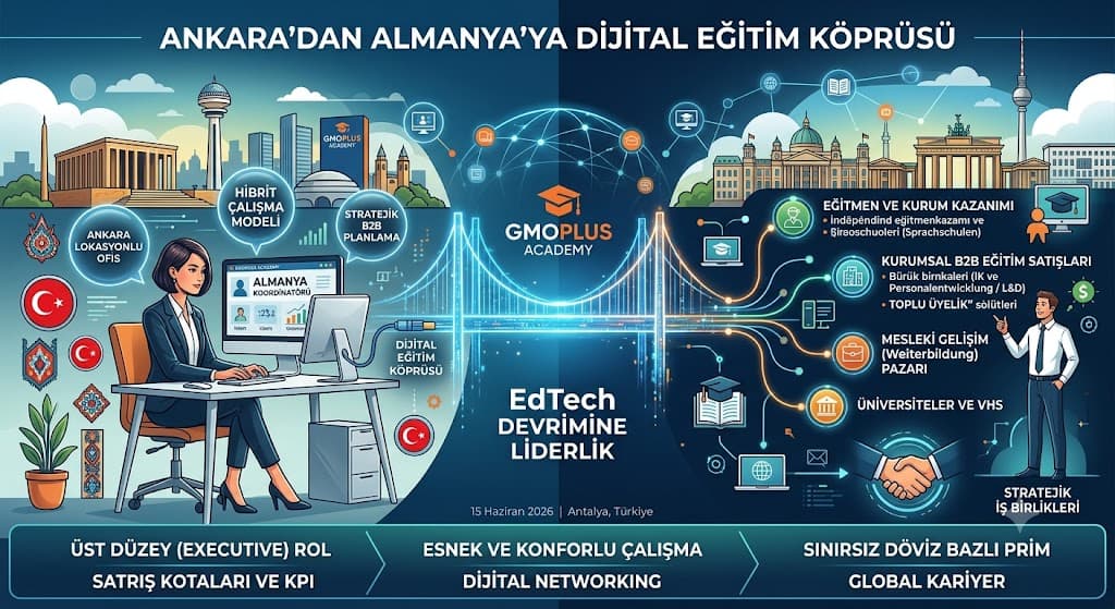Ankara’dan Almanya’ya Dijital Eğitim Köprüsü: GMOPLUS Academy ile EdTech Devrimine Liderlik Edin