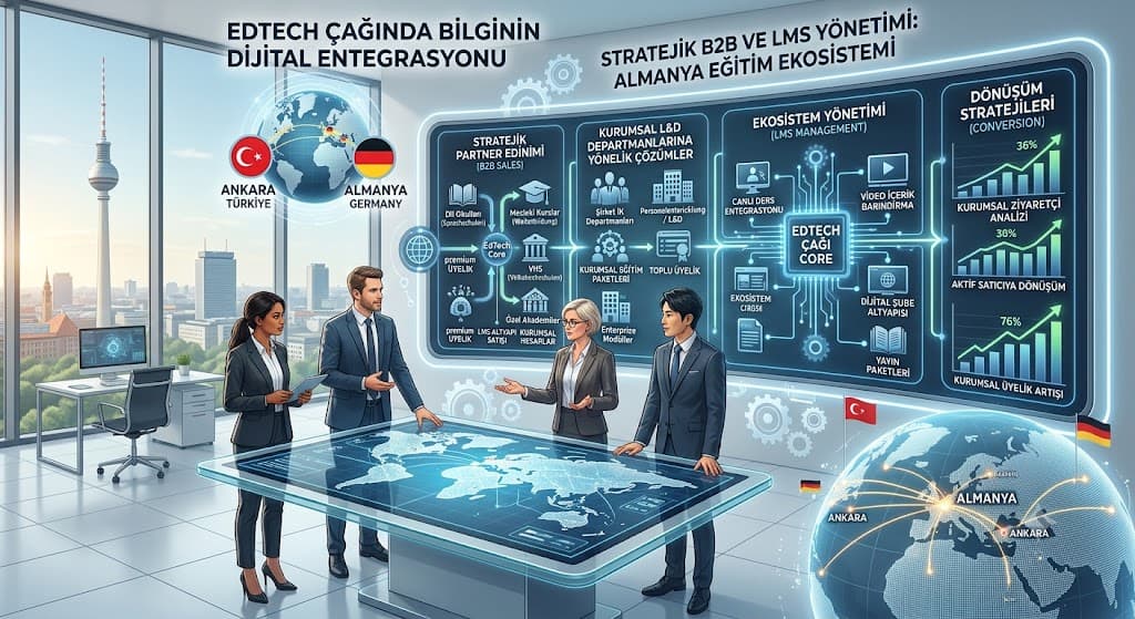 EdTech Çağında Bilginin Dijital Entegrasyonu: Almanya Eğitim Ekosisteminde Stratejik B2B ve LMS Yönetimi