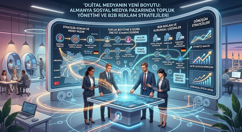 Dijital Medyanın Yeni Boyutu: Almanya Sosyal Medya Pazarında Topluluk Yönetimi ve B2B Reklam Stratejileri