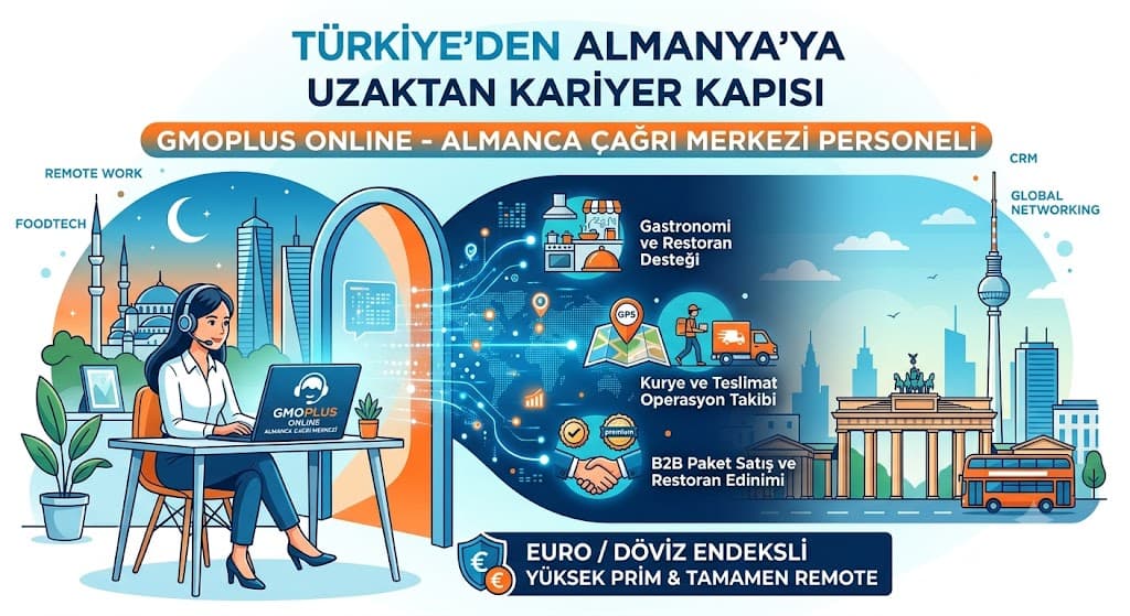 Türkiye’den Almanya’ya Uzaktan Kariyer Kapısı: GMOPLUS Online ile Geleceğin FoodTech Operasyonuna Katılın