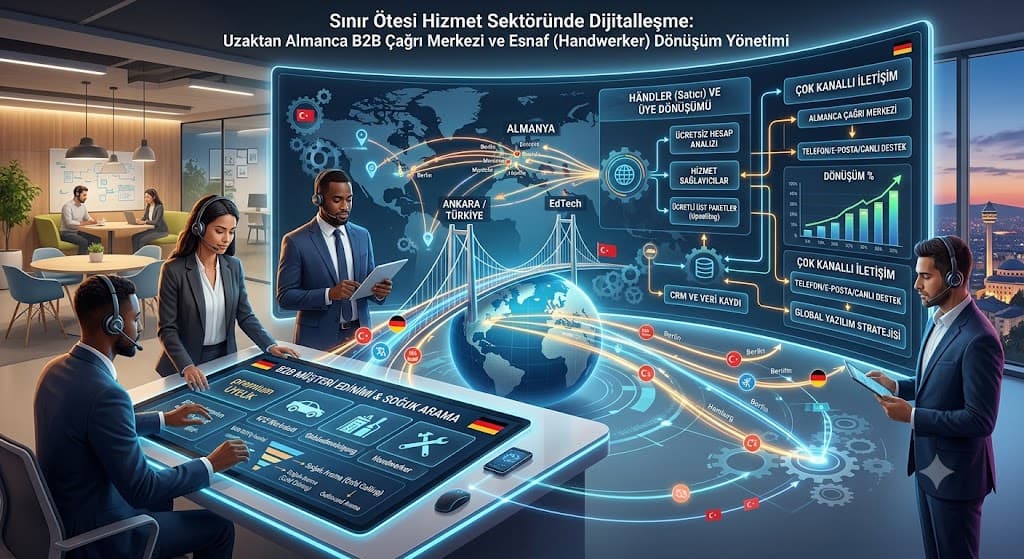 Sınır Ötesi Hizmet Sektöründe Dijitalleşme: Uzaktan Almanca B2B Çağrı Merkezi ve Esnaf (Handwerker) Dönüşüm Yönetimi